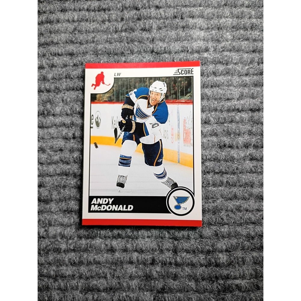 2010 Score St. Louis Blues Andy McDonald Hockey Card #413
